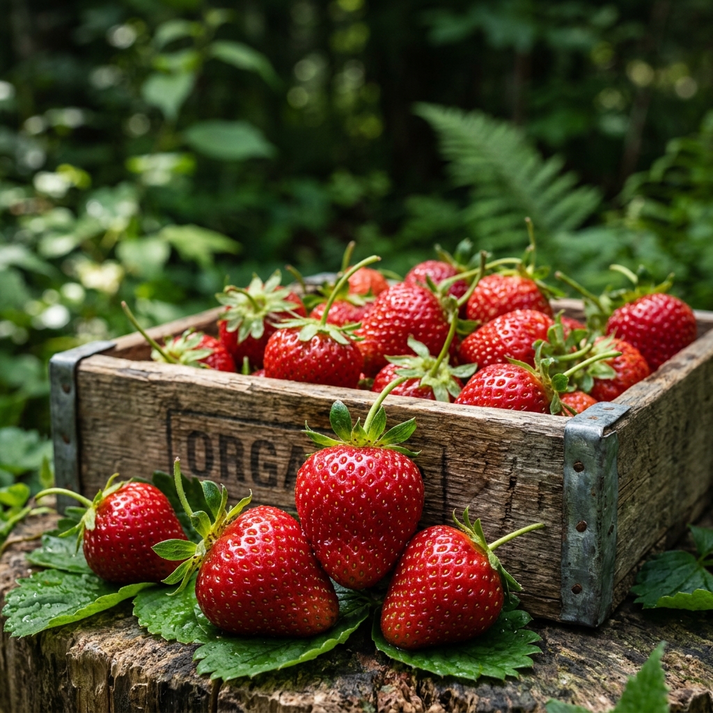 Peak-season strawberries