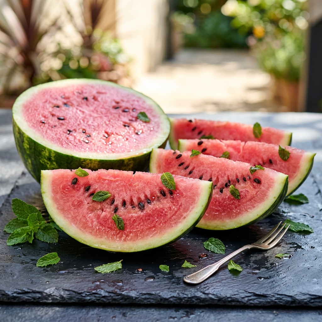 Juicy summer watermelons